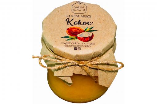 Крем-мед з кокосом